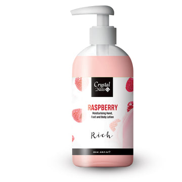 MOISTURIZING HAND, FOOT AND BODY LOTION - RASPBERRY LOTION - RICH 250ML