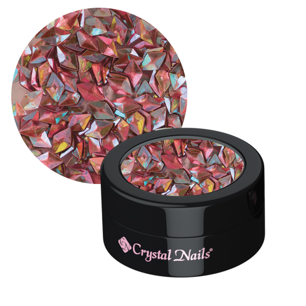 3D RHOMBUS ORNAMENTAL SEQUINS - PEACH