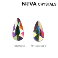 NOVA CRYSTAL GEMS SHAPED STONE - 5X3 MM DROPS (CRYSTAL AB)