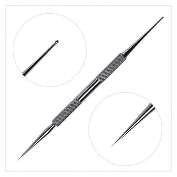 CRYSTAL NAILS DECORATIVE NEEDLE STEEL DROP WITH BALL AND NEEDLE TIP