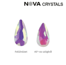 NOVA CRYSTAL GEMS FORM STONE - 5X3 MM DROP (AURORA)