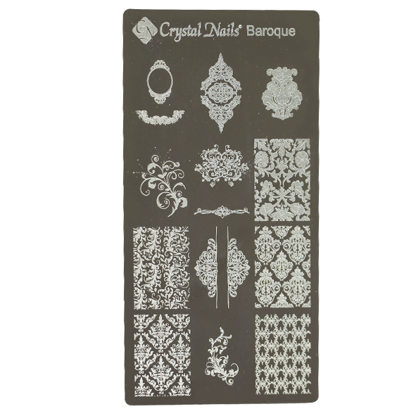 UNIQUE CRYSTAL NAILS NAIL PRINTING PLATE - BAROQUE