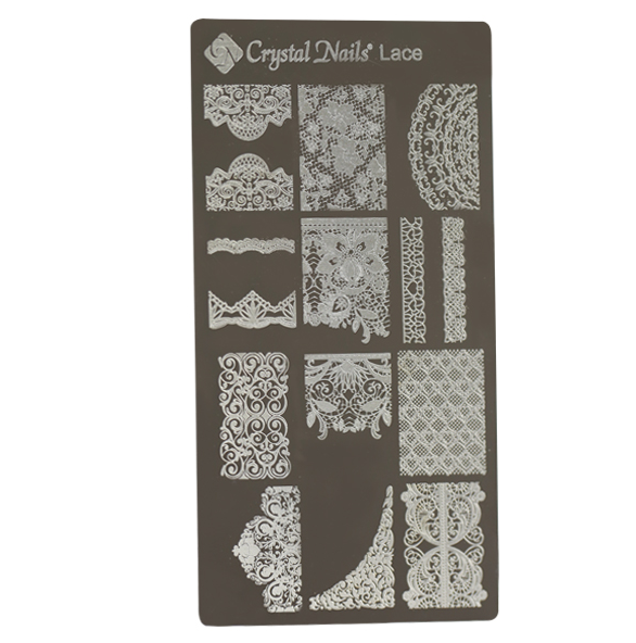 UNIQUE CRYSTAL NAILS NAIL PRINTING PLATE - LACE